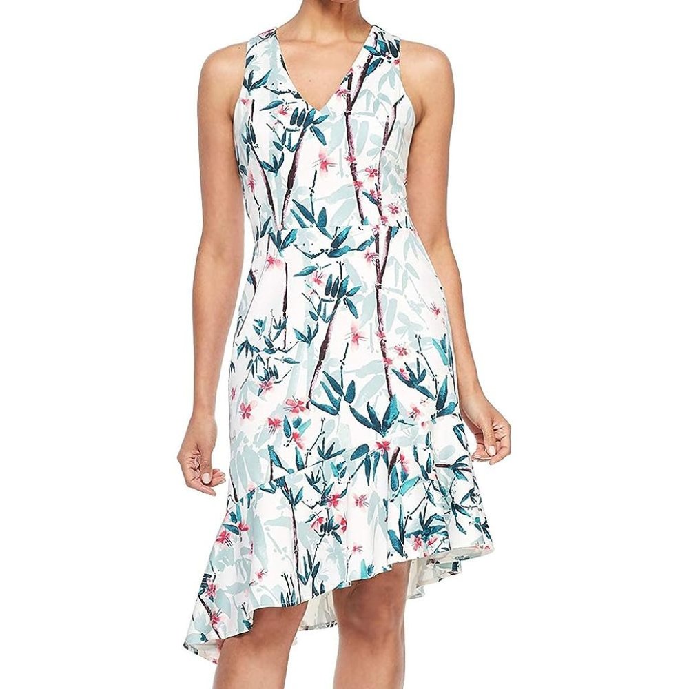 NEW MAGGY LONDON Bamboo Forest Scuba Sheath dress size 2
